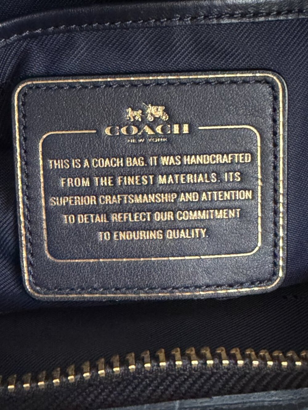 Coach Prince Street Satchel Navy Leather Crocodile-Embossed Crossbody/Handbag - Picture 14 of 16